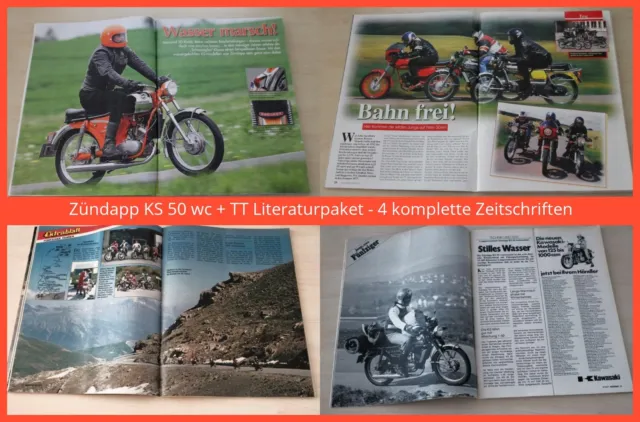 Zündapp KS 50 wc + TT Literaturpaket - 4 komplette Zeitschriften