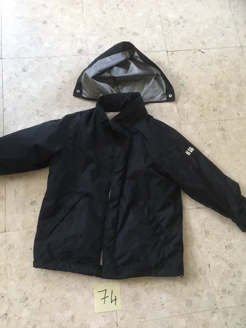 Veste Coupe-vent Imperméable H&M Garçon - Taille 11-12 Ans - Bleue Avec Capuche Amovible - Neuf étiqueté