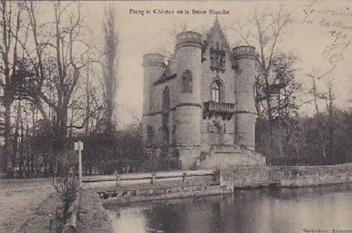 Cpa  --  Coye   Chateau De La Reine Blanche Et Etang  Ecrite En 1909   413.C