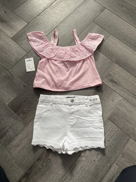 BNWT Girls Clothes Bundle Age 2-3 Primark George Dress Legging Shorts 6 Outfits 7