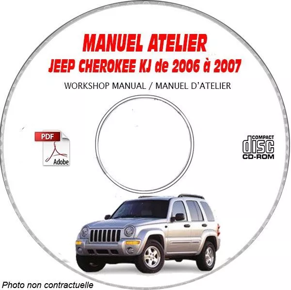 CHEROKEE KJ 06-07 - Manuel Atelier CDROM JEEP Anglais Expédition - --, Support