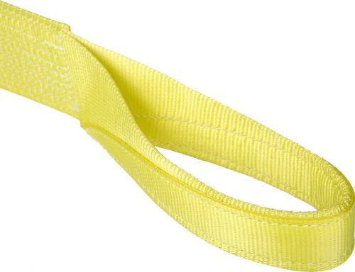 Mazzella EE1-904 Polyester Web Sling Eye-and-Eye Yellow 1 Ply 12' Length 4" W...