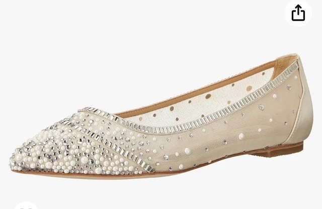 New - Badgley Mischka Women's Babette Pump, Ivory Satin