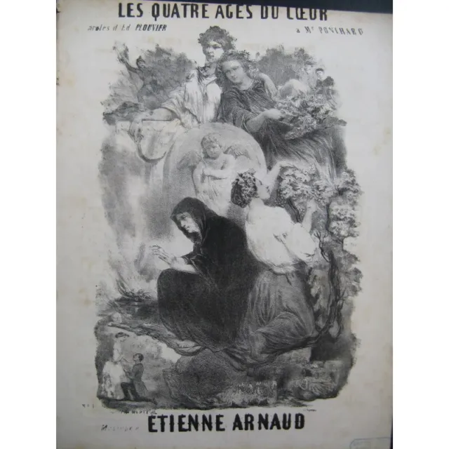 ARNAUD Etienne Les quatre ages du cœur Nanteuil Chant Piano ca1850
