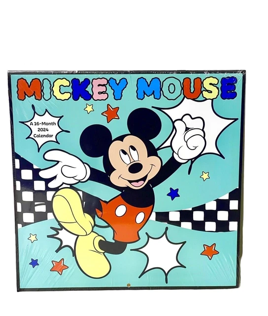 2024 DISNEY MICKEY Mouse 16 Month Wall Calendar Calendar Sealed in