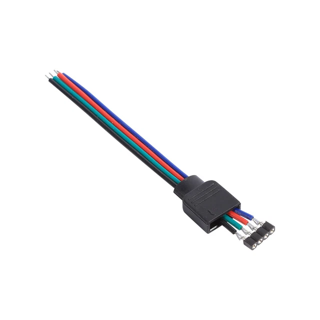 10Pcs 4Pin Male Female Connector Wire Cable For 3528 5050 SMD LED Strip OB