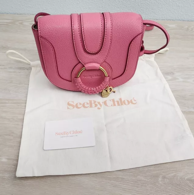 NWT See by Chloe Mini Sacs Leather Bag Pushy Pink New Crossbody Purse New Gift