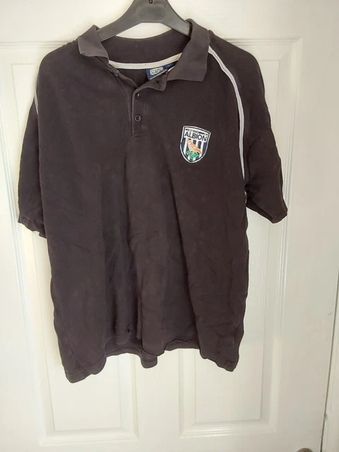 West Bromwich Albion football polo shirt large mens official Brom WBA