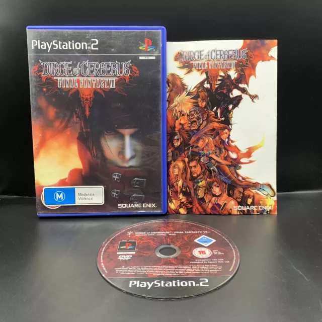 Dirge of Cerberus - Final Fantasy VII PS2 Sony PlayStation 2 PAL Complete Manual