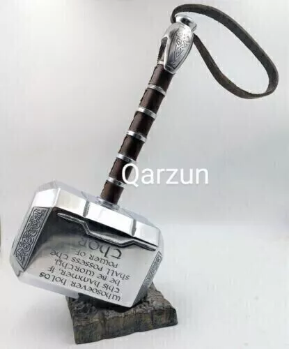 HCMY Full Metal Version 2.0 1:1 The Avengers Thor Hammer Replica Props Mjolnir