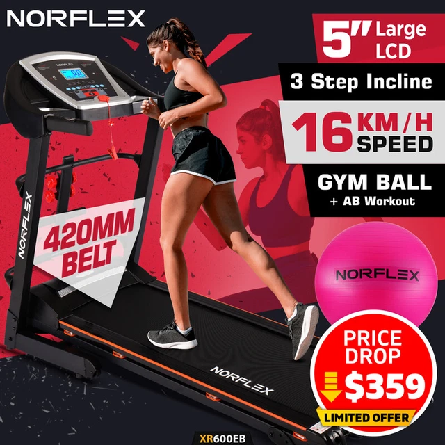 NORFLEX Electric Treadmill Home Gym Exercise Machine Fitness Equipment Incline