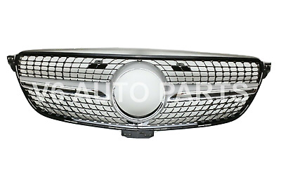 104 Front Bumper Chrome Grille for 2015-2018 Benz GLE-Class W292 Facelift GLE500