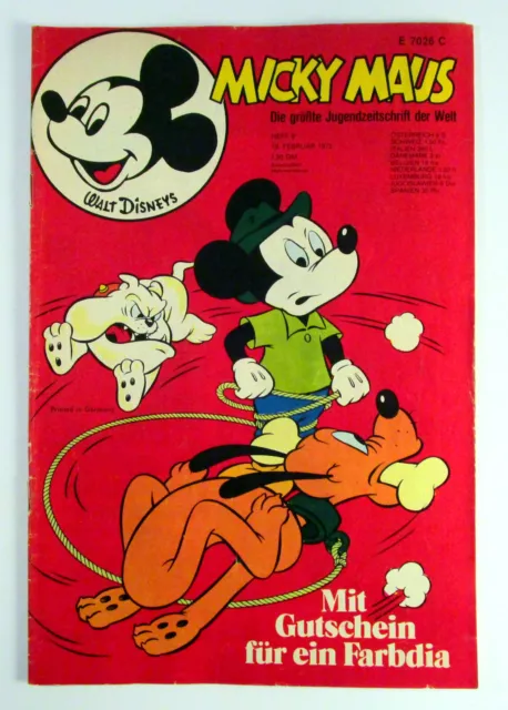 Micky Maus 1972 Heft 8 vom 19 Februar 1972 Walt Disney ohne Beilage Zustand 2