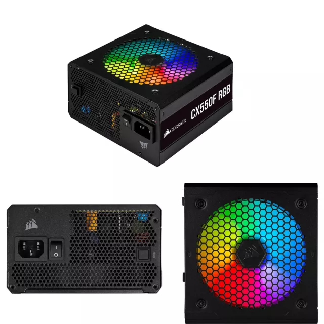 Alimentatore Corsair CX550F RGB ATX Interamente Modulare 80Plus Bronze, 550W,RGB
