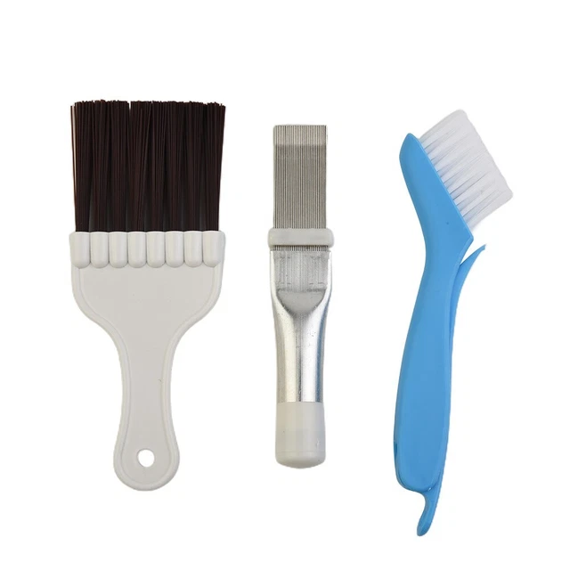 3Pcs / Set Aileron Peigne + Brosse Set Condensateur Radiateur Acier Inoxydable