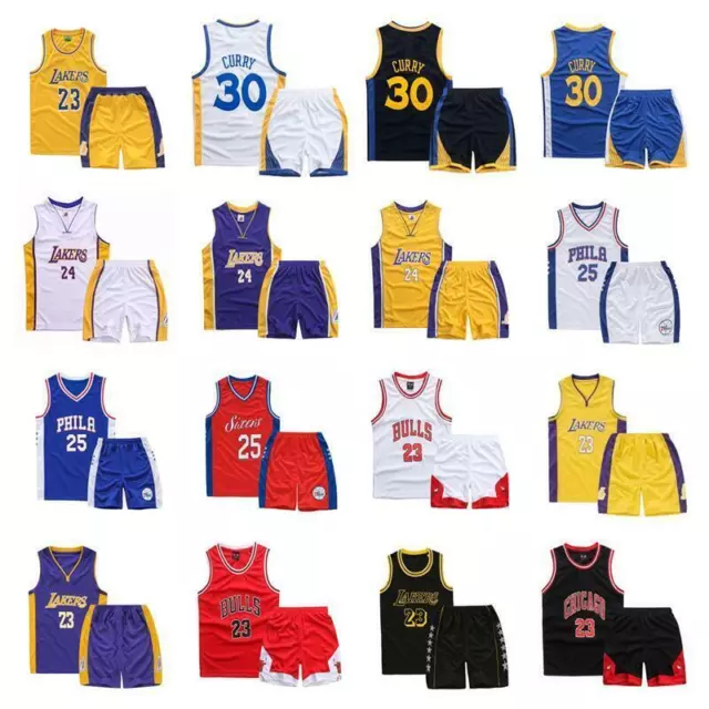 Kids Unisex Basketball Training Suit Kits Vest Shirt + Shorts Sets