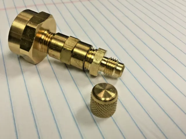 Made For The Gas Innovations, R290 Propane Refrigerant Tank Adapter, 1/4" Flare