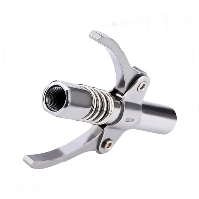 GREASE COUPLER HEAVYDUTY Silver Quick Release Grease Gun Coupler