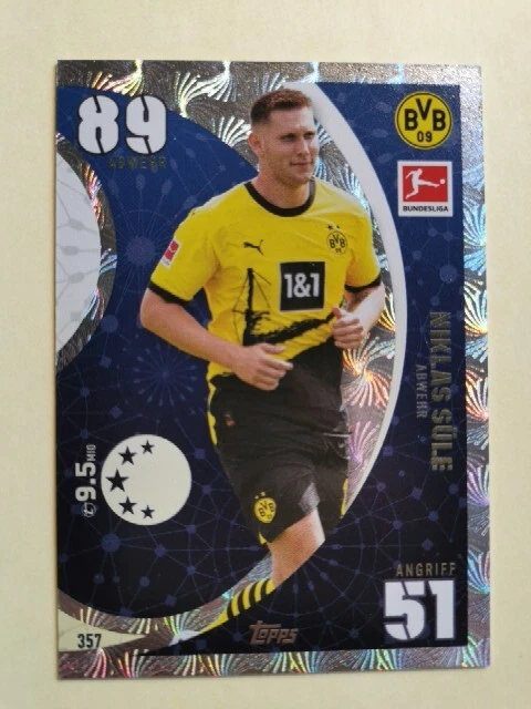 Carte Haaland Dortmund – Topps 60 Ans Bundesliga 2023/24 – Near Mint