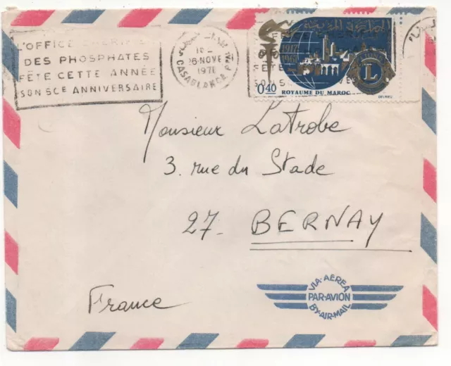 Enveloppe timbrée *** Maroc - 1965 / ref 300