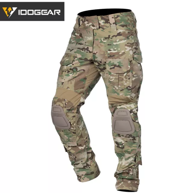 IDOGEAR G3 Military Pants w/ Knee Pads Camo Pants Trousers Airsoft Gear Hunting 2