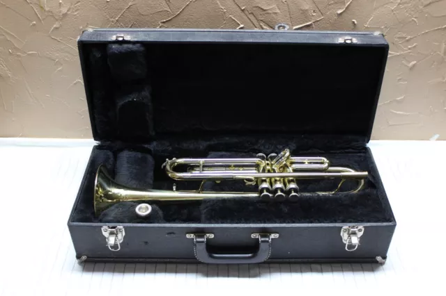 Besson 609 Brass Trumpet + Hard Carry / Storage Case (Parts or Repair)