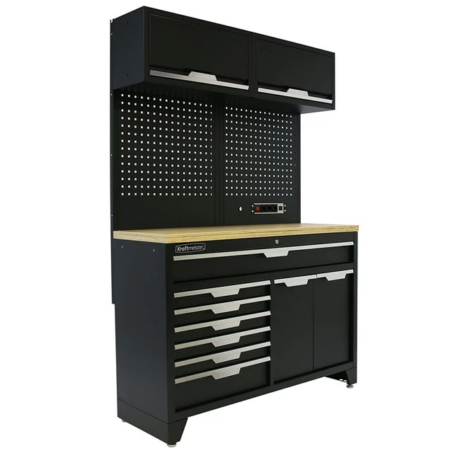 Kraftmeister Mobilier Atelier Arkansas – Gris – Rangement Modulable 200x227 Cm