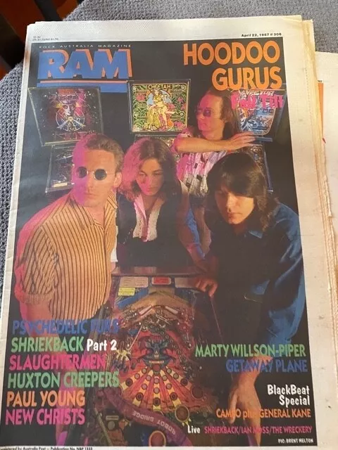 RAM Australian music magazine Hoodoo Gurus on cover April 1987