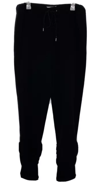 Derek Lam 10 Crosby High Rise Skinny Gathered Leg Jogger Pants Black Size 10 C3