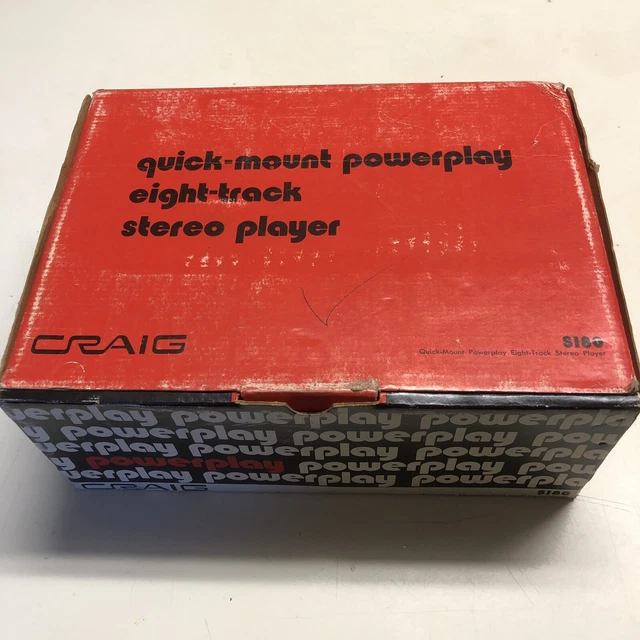 1970S VINTAGE PIONEER Craig S180 Under Dash 8Track Car Stereo Radio