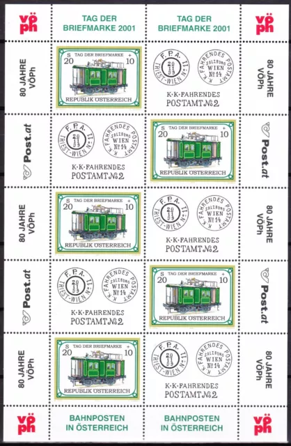 Österreich 2001 ANK 2379 Mi 2345 ** Tag der Briefmarke Kleinbogen postfrisch