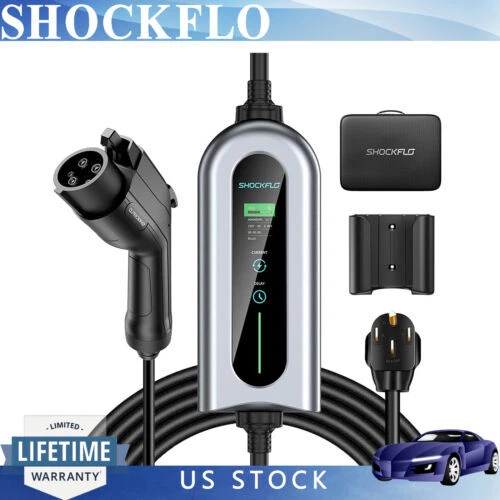 PORTABLE OUTDOOR ELECTRIC Vehicle EV Charger Wallmounted Level 2 40A