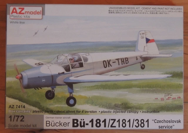 MAQUETTE BUCKER Bu 181 tchécoslovaque service 1/72ème AZ MODEL