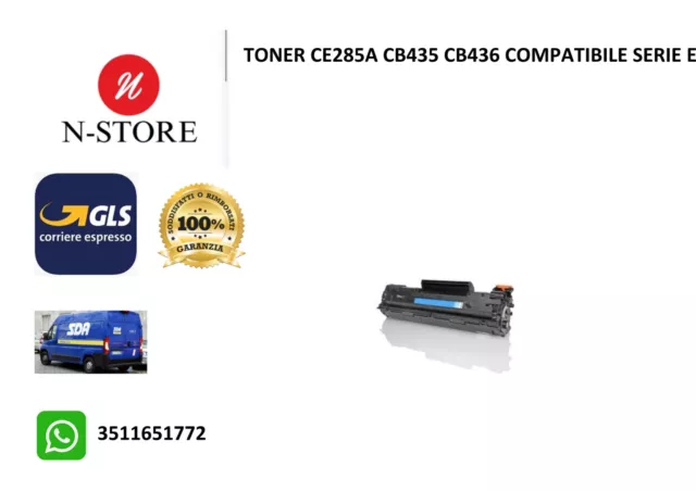 Toner Per Hp Laserjet P1102 P1102W M1130 M1132 M1136 P1100 M1210 Ce 285A 85A