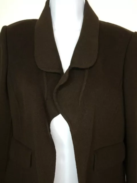 Ellen Tracy Angora Wool Blend Brown Blazer Jacket New with Tags Womens Size 6