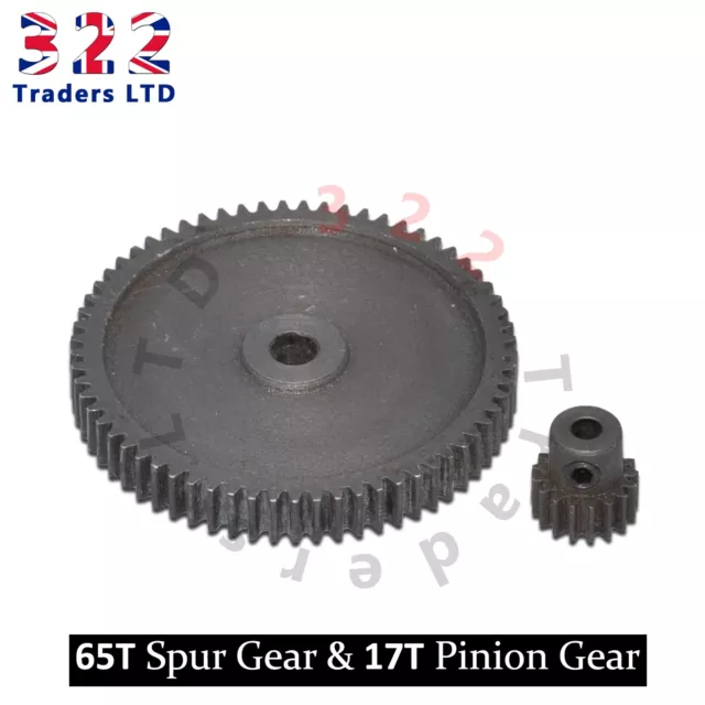 FTX Carnage/Vantage/Hooligan/Bugsta/Banzai Hard Steel Spur Gear 65T & 17T