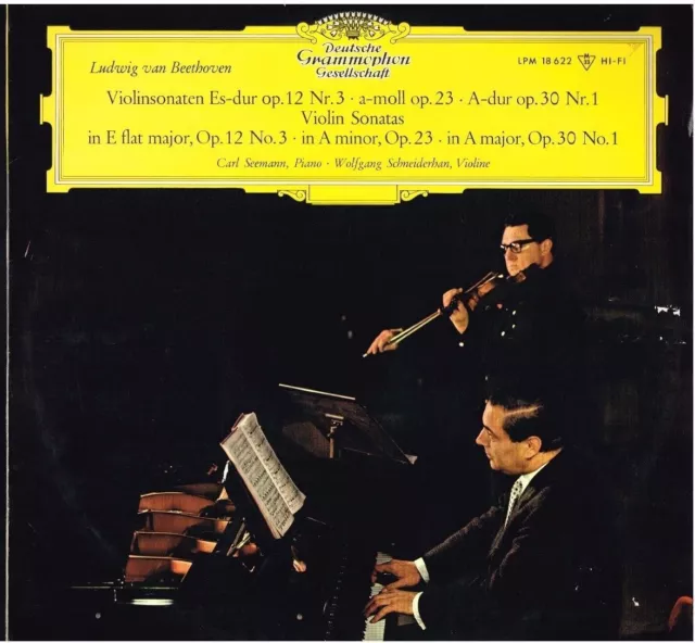 Beethoven: Sonate Per Violino N.1, 3, 4 / Schneiderhan, Seemann - LP Dgg Tulip