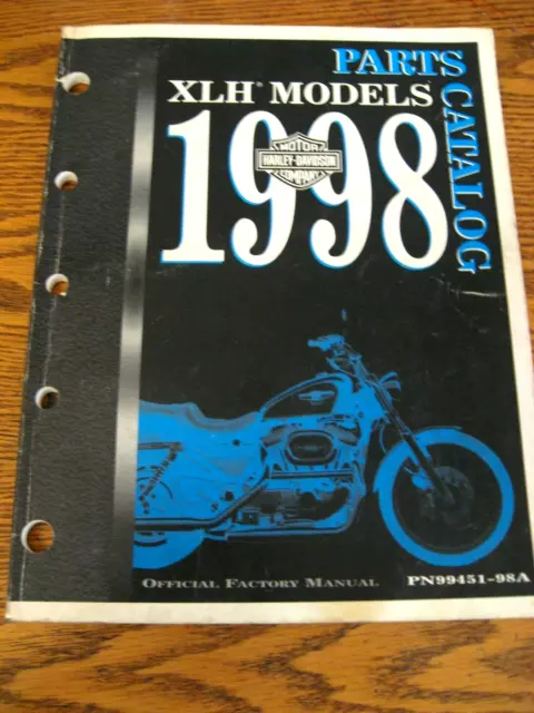 1998 Harley-Davidson XLH Sportster 1200 883 Parts Catalog, Xlnt