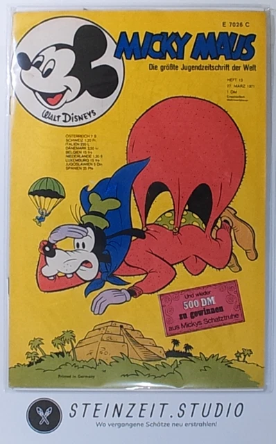 Micky Maus - Heft Nr. 13/1971 - (27.03.1971) - Zustand 2