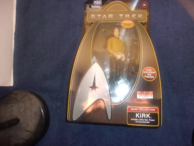 Playmates Star Trek Warp Collection KIRK Action Figure 2009 - Sealed #61601