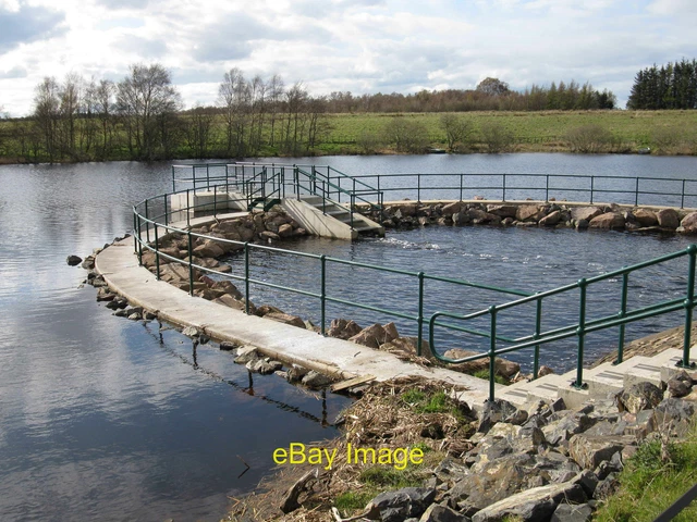 Photo 6x4 Horseshoe Weir and Fish Pass Threipmuir Reservoir Built as part c2012