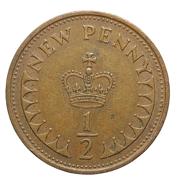 Great Britain Half 1/2 Penny 1971 Coin FREE DELIVERY T59