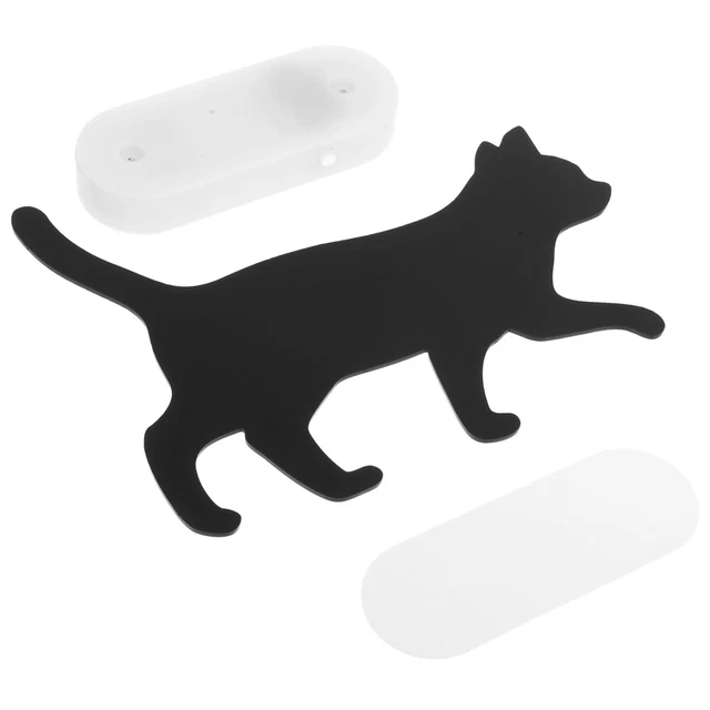BLACK CAT WALL Art Ornament Voice Activated LED Lights Child £14.58