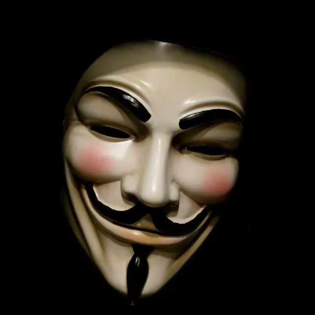 V-VENDETTA GUY FAWKES Anonymous Hacker Fancy Dress Full Face Mask Party ...