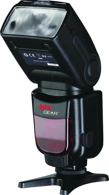 Ritz Gear GN60 Wireless TTL Auto Power Zoom Bounce & Swivel Flash for Nikon