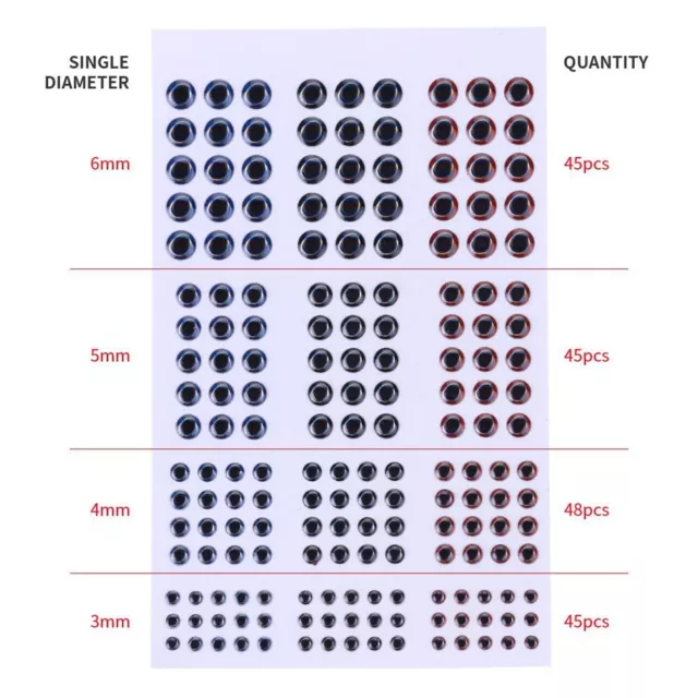 Augen Locken Angelzubehör Augenaufkleber Tieraugenköder Zum Fliegenbinden