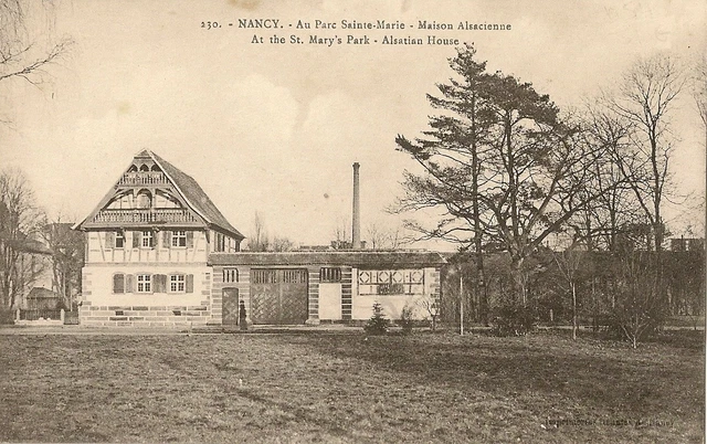 Postcard Nancy At Parc Saint Marie Alsatian House