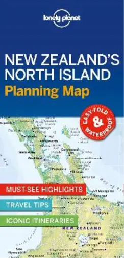 Lonely Planet New Zealand's North Island Planning Map (Map) Map (US IMPORT)