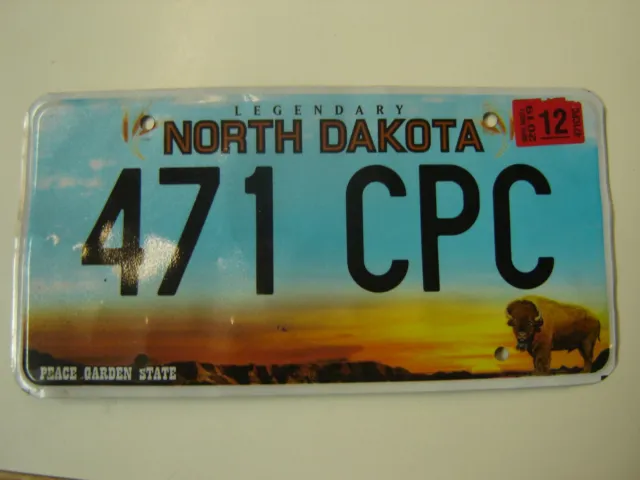 2015  NORTH DAKOTA USA  KFZ-Kennzeichen Nummernschild