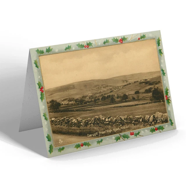 CARTOLINA DI NATALE Vintage Cumberland - Garygill da High Road, Alston